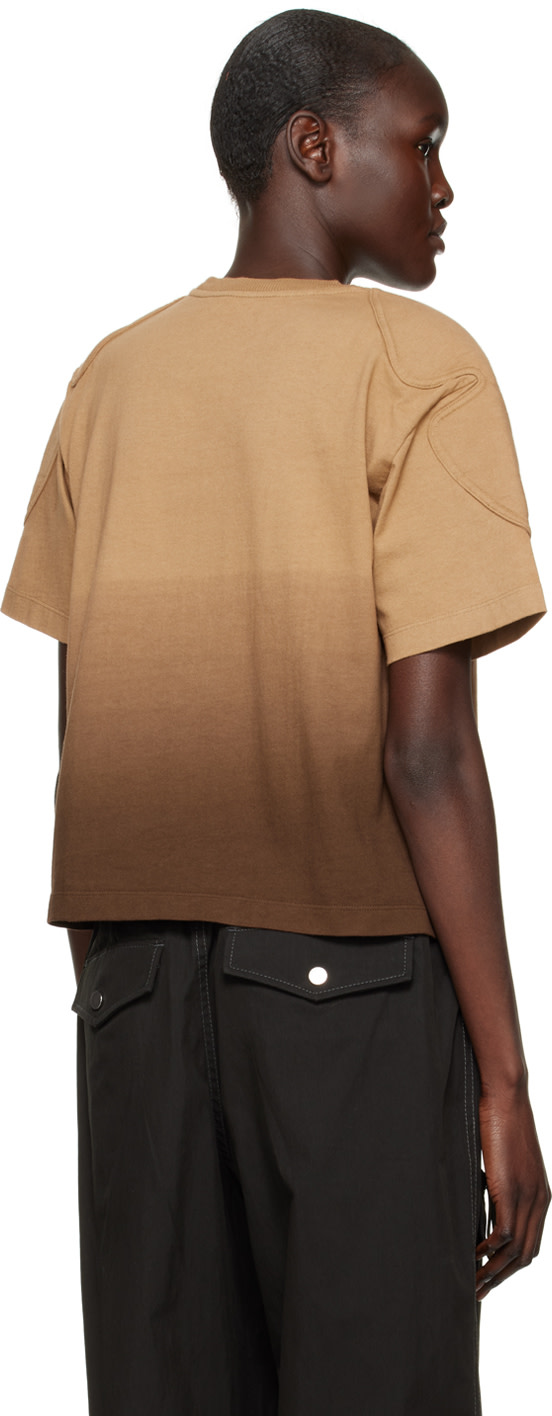 Dion Lee - T-shirt dégradé brun
