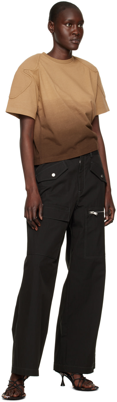Dion Lee - T-shirt dégradé brun