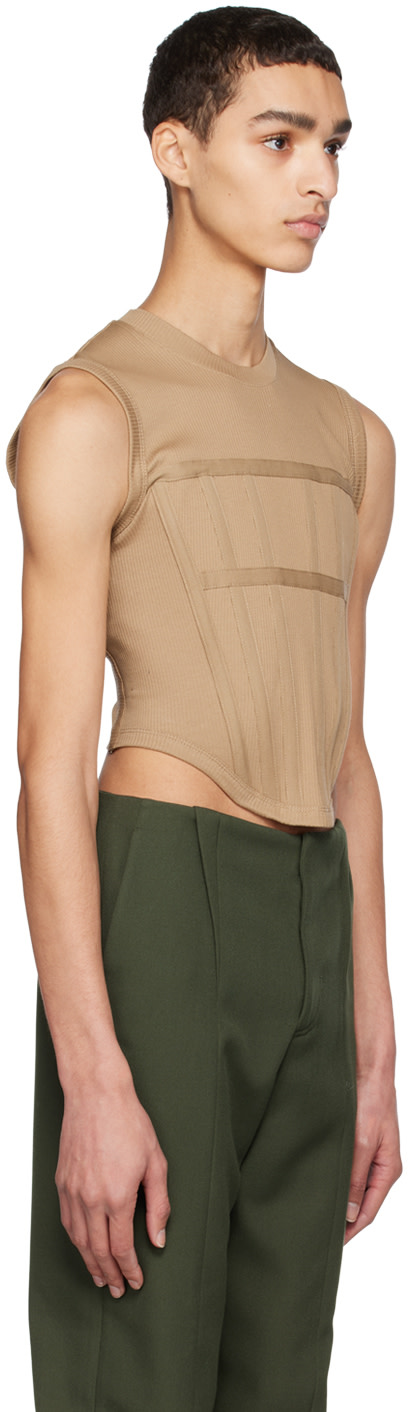Dion Lee - カーキ Corset タンクトップ