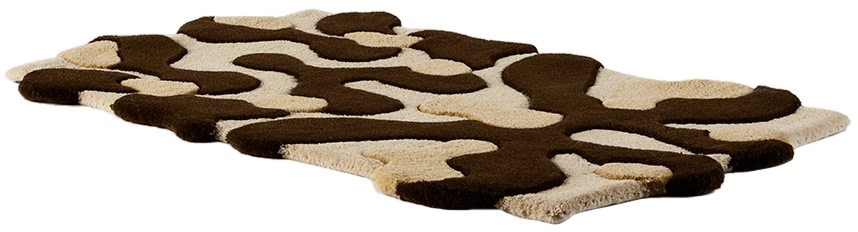 Mush Studios - Petit tapis Blot brun exclusif à SSENSE
