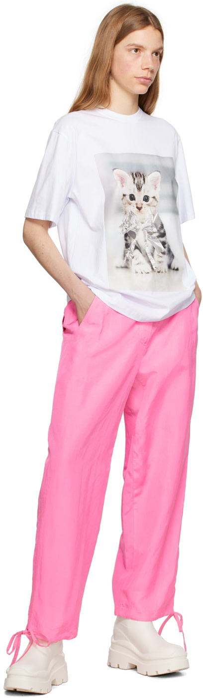 MSGM - ピンク ドローストリング トラウザーズ