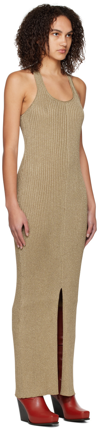Stella McCartney - Robe longue scintillante dorée