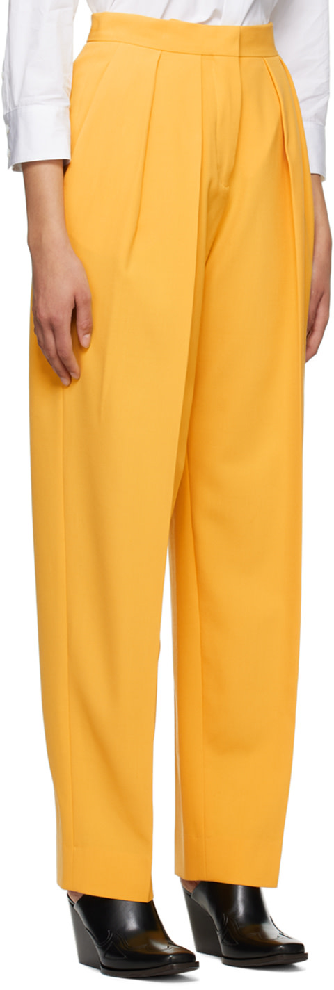 Stella McCartney - Pantalon jaune à plis