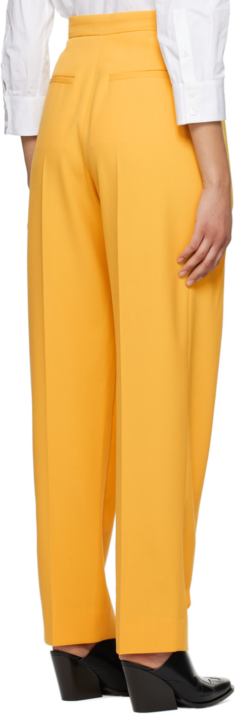 Stella McCartney - Pantalon jaune à plis