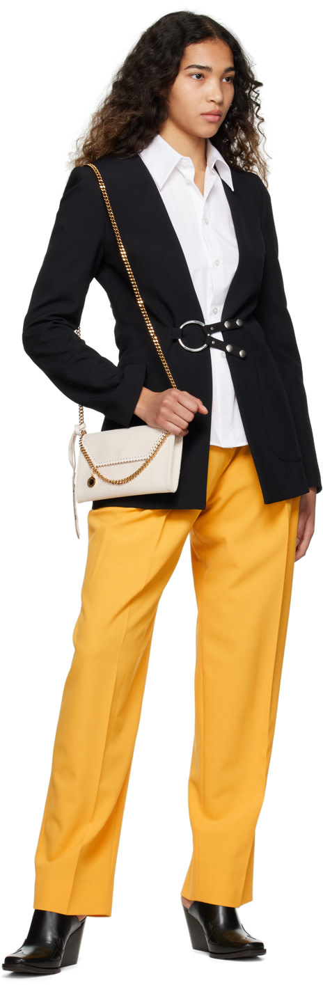 Stella McCartney - Pantalon jaune à plis