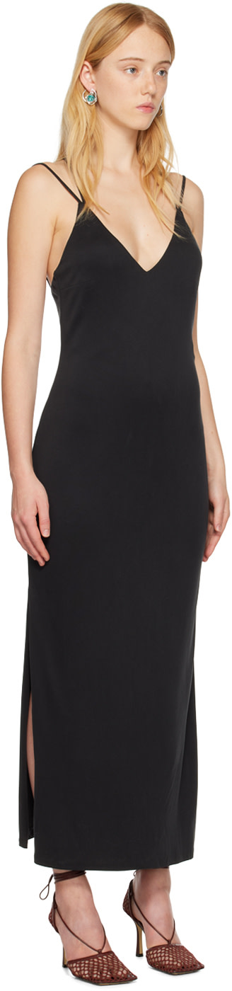 THIRD FORM - Robe midi Form noire à sangles entrecroisées