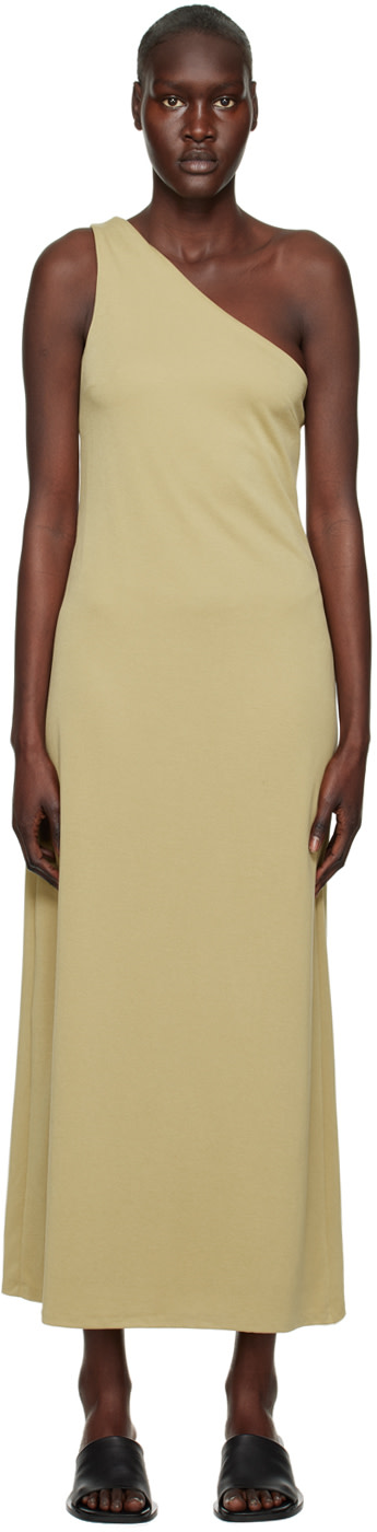 THIRD FORM - Robe midi Form kaki à bretelle unique