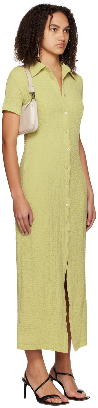 third form green dress THIRD FORM GAIA TIERED MAXI DRESS by Third Form