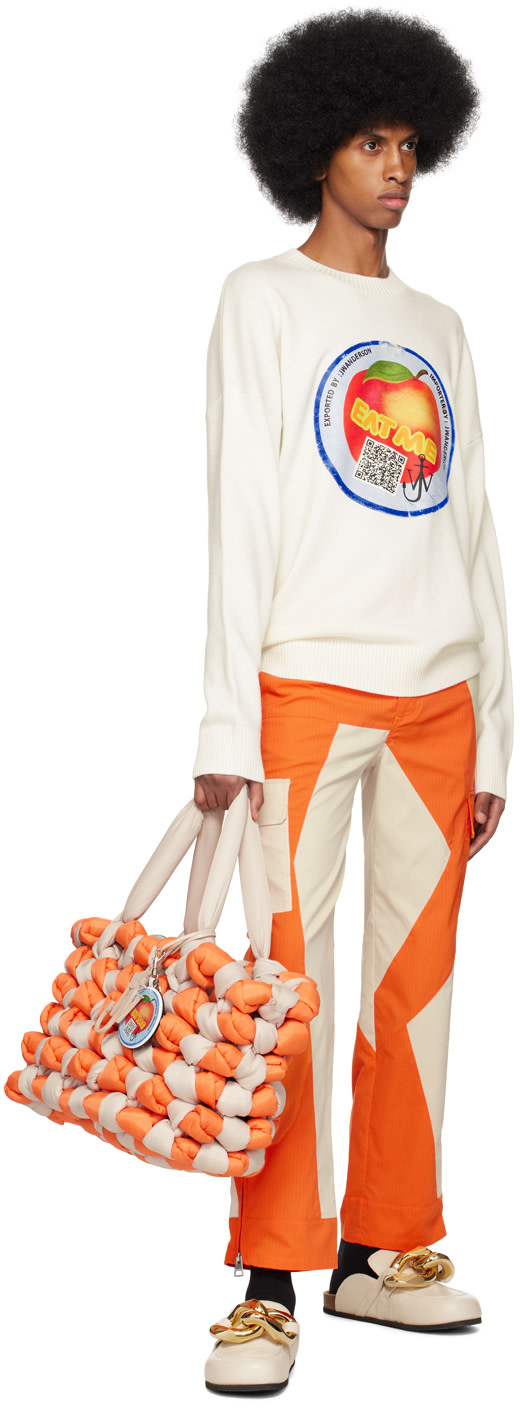 JW Anderson - Pull 'Eat Me' blanc cassé