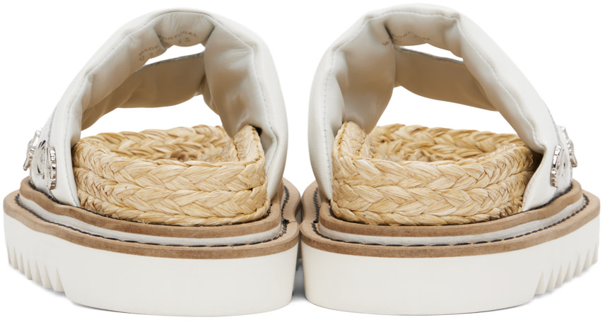 Toga Pulla - Off-White Embellished Sandals