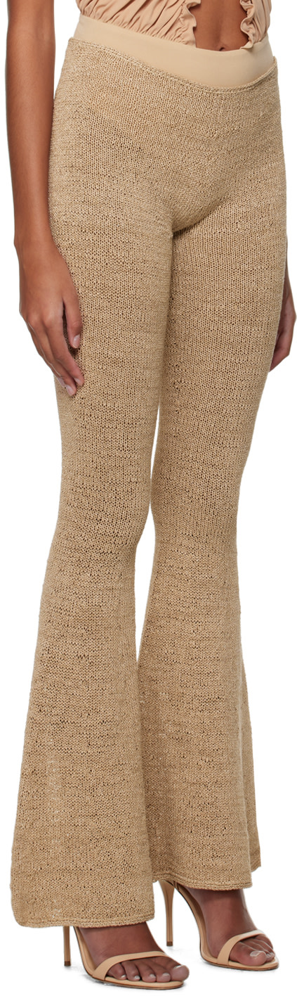 Magda Butrym - Pantalon évasé beige