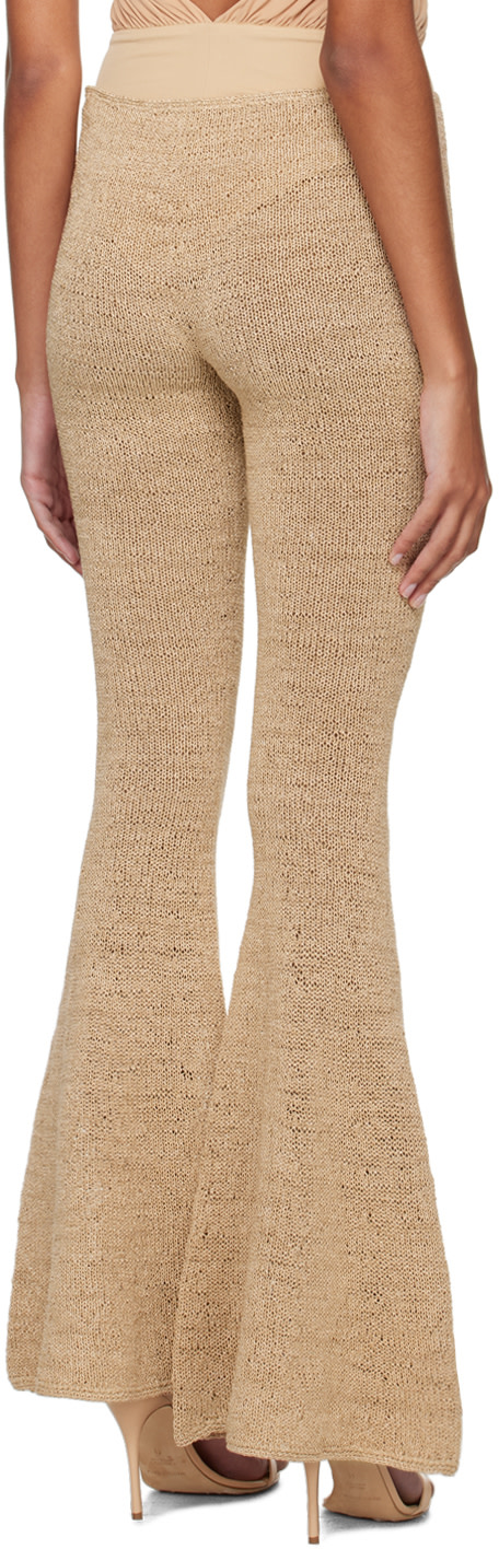 Magda Butrym - Pantalon évasé beige