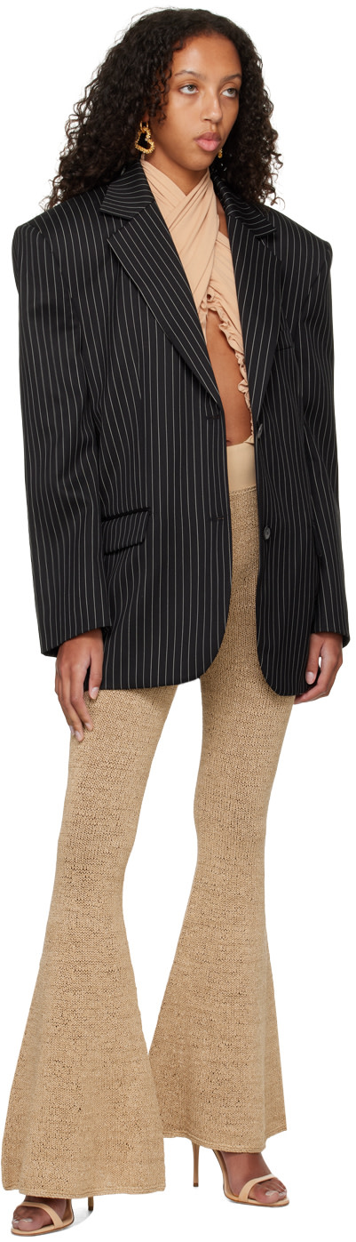 Magda Butrym - Pantalon évasé beige