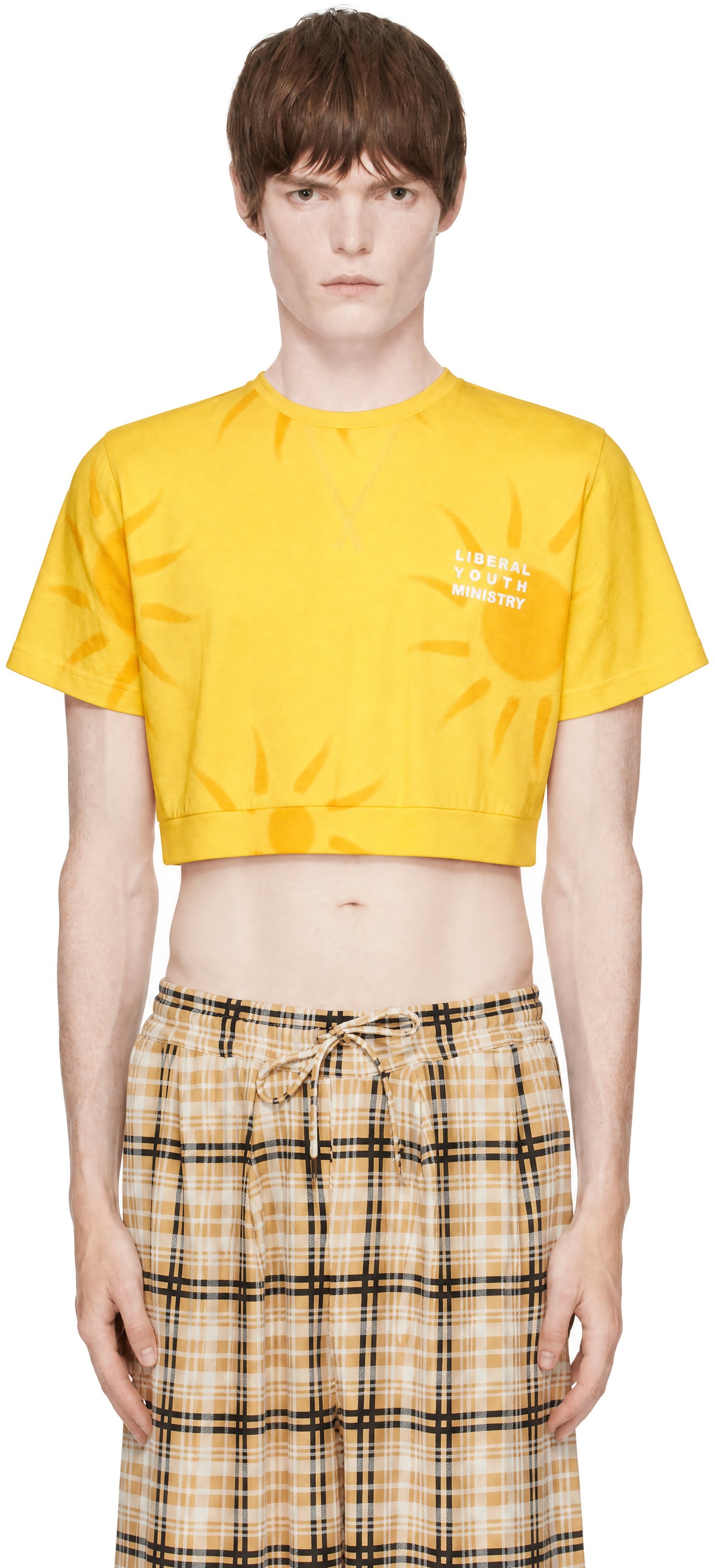Liberal Youth Ministry: Yellow Rugby T-Shirt | SSENSE