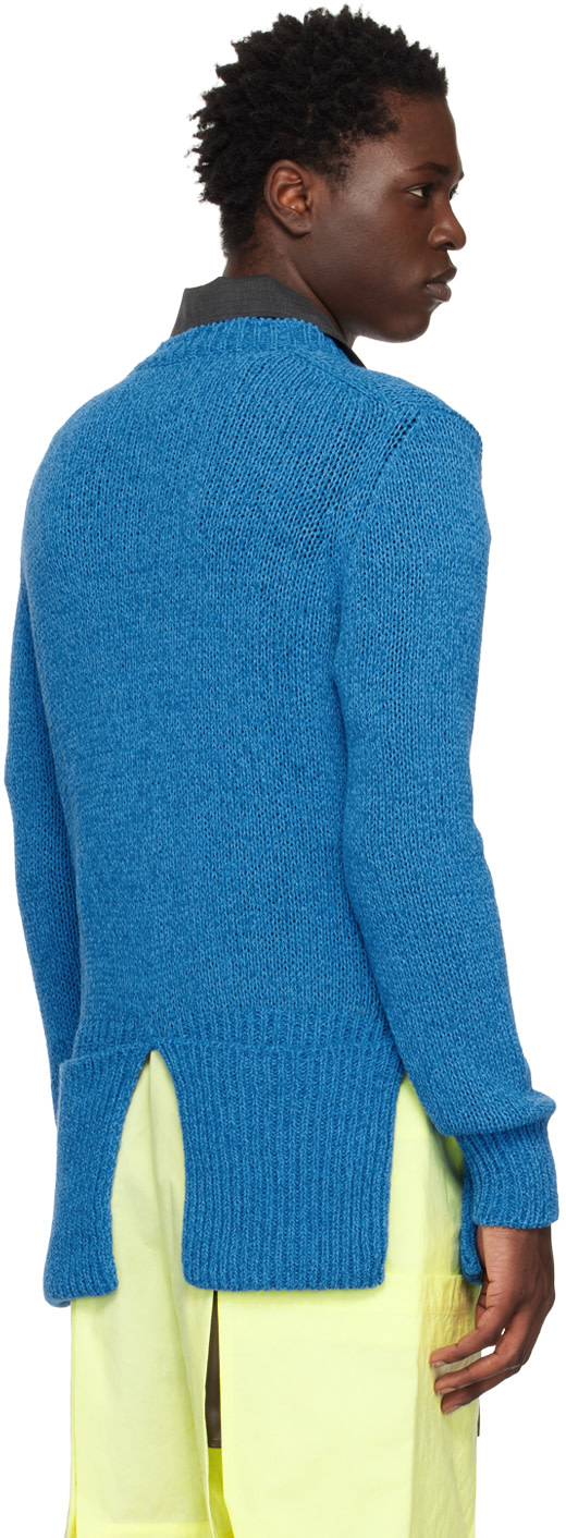 T/SEHNE - Pull bleu exclusif à SSENSE