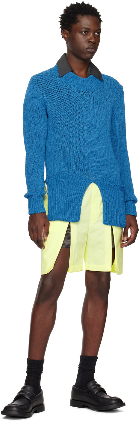 T/SEHNE - Pull bleu exclusif à SSENSE