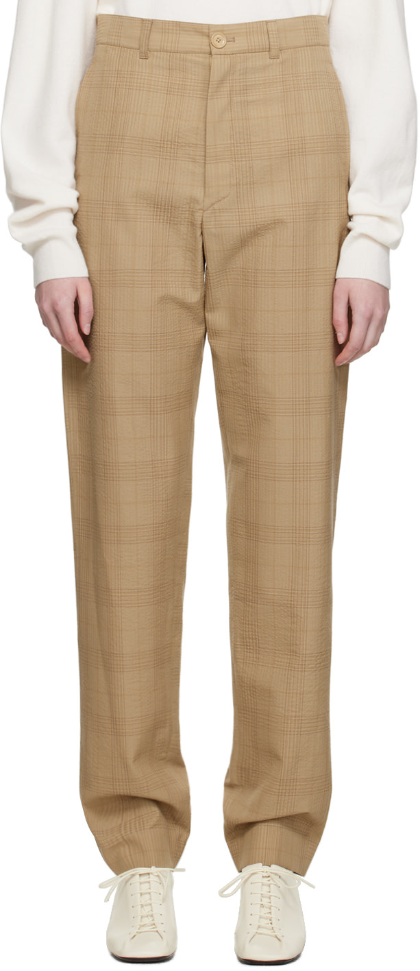 LEMAIRE - Pantalon de tailleur décontracté brun
