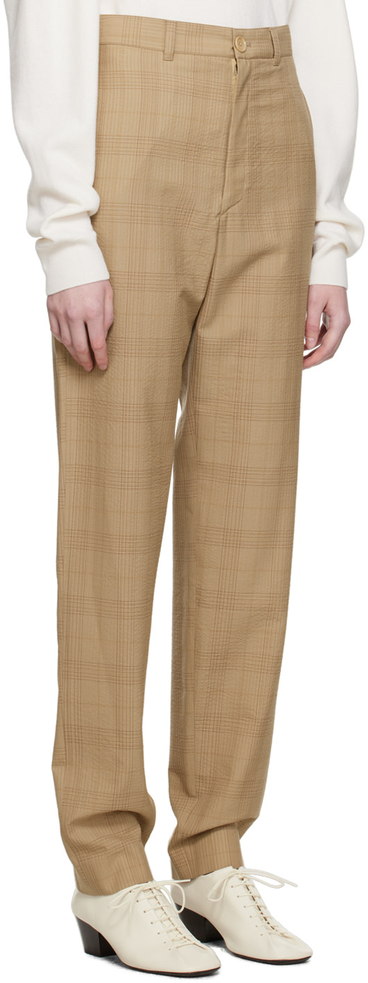 LEMAIRE - Pantalon de tailleur décontracté brun