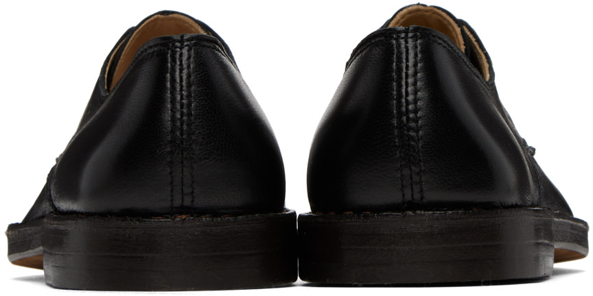 LEMAIRE: Black Flat Laced Derbys | SSENSE