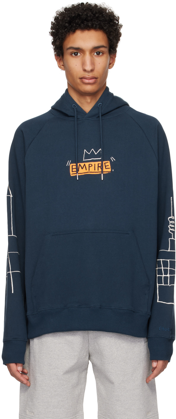 Études - Pull à capuche Racing Empire bleu