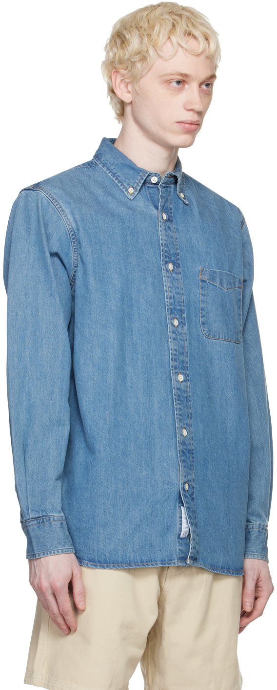 Adsum - Blue Button-Down Denim Shirt