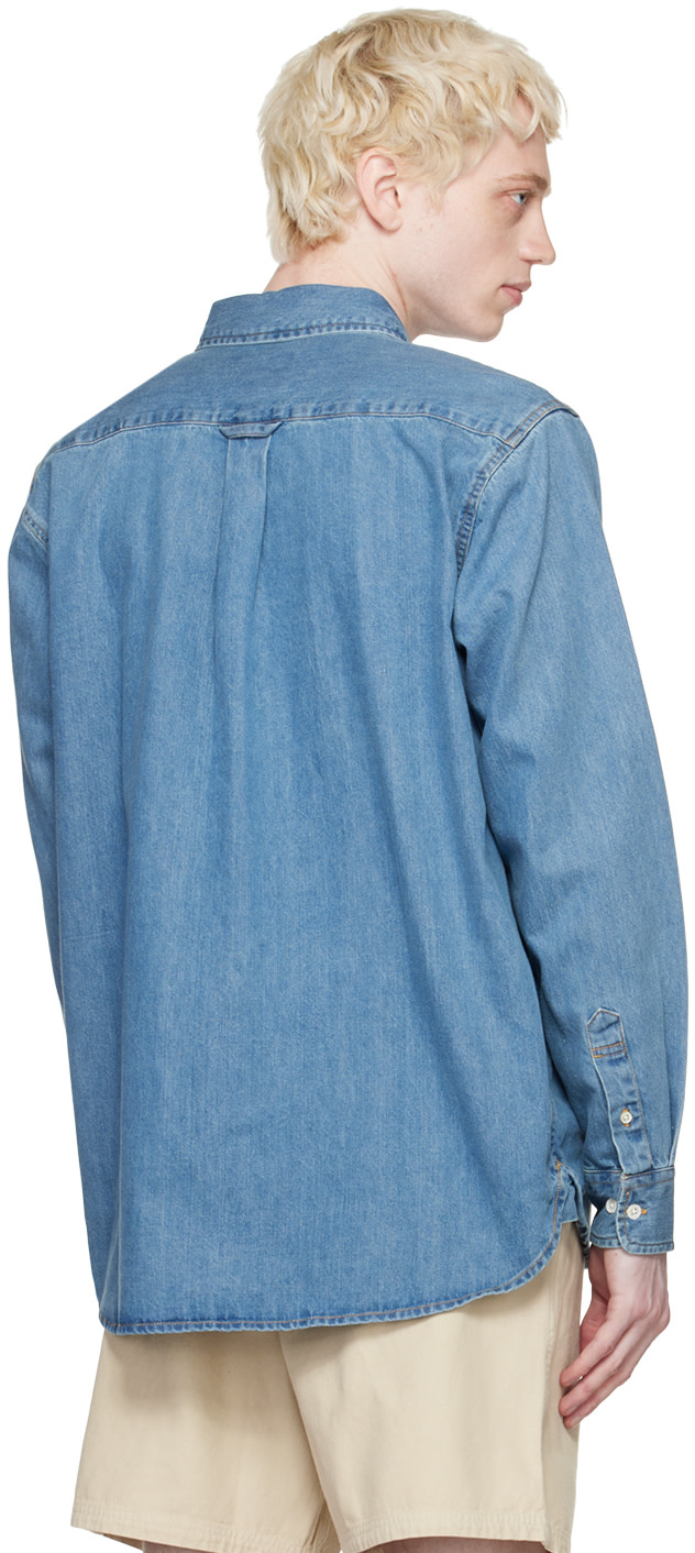 Adsum - Blue Button-Down Denim Shirt