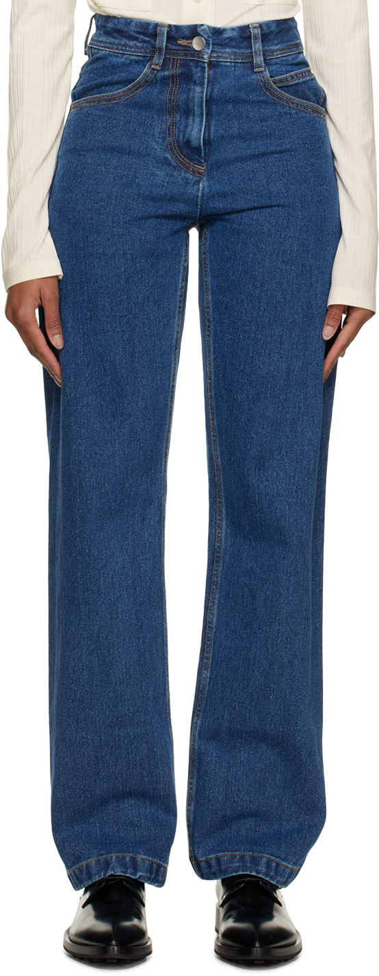 LOW CLASSIC - Jean droit bleu