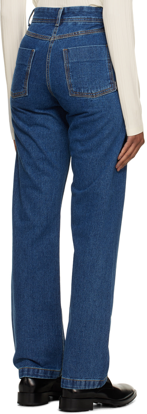 LOW CLASSIC - Jean droit bleu