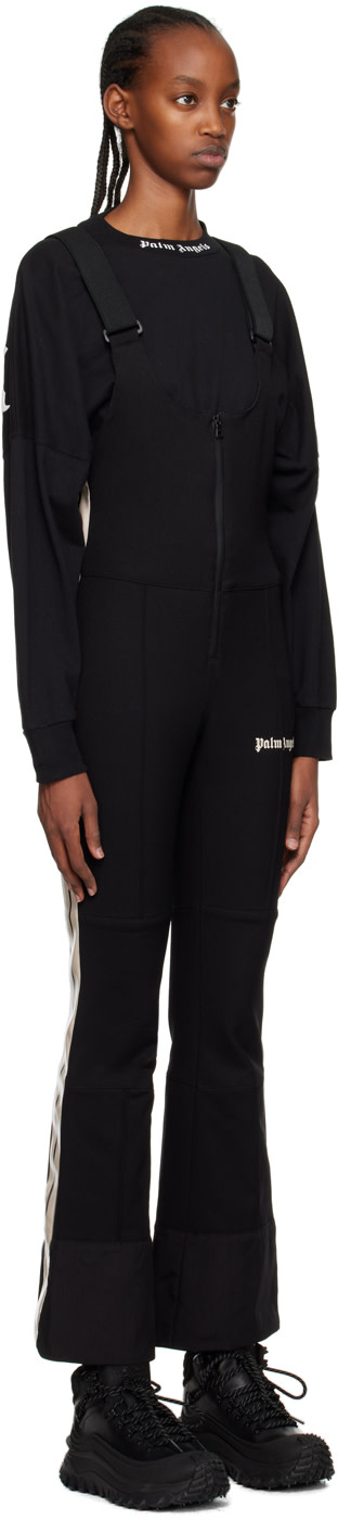 Palm Angels: Black Track Jumpsuit | SSENSE