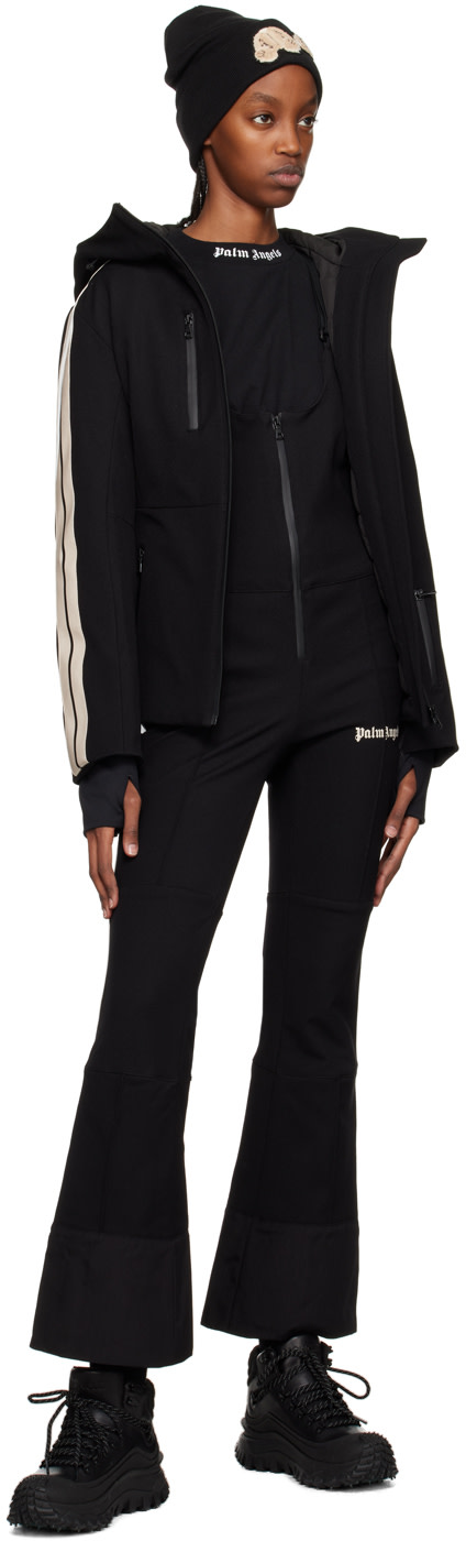 Palm Angels: Black Track Jumpsuit | SSENSE