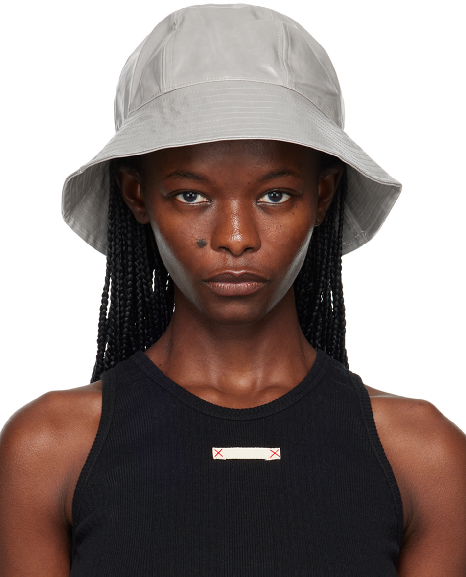 Song for the Mute: SSENSE Exclusive Gray Bucket Hat | SSENSE display picture 2