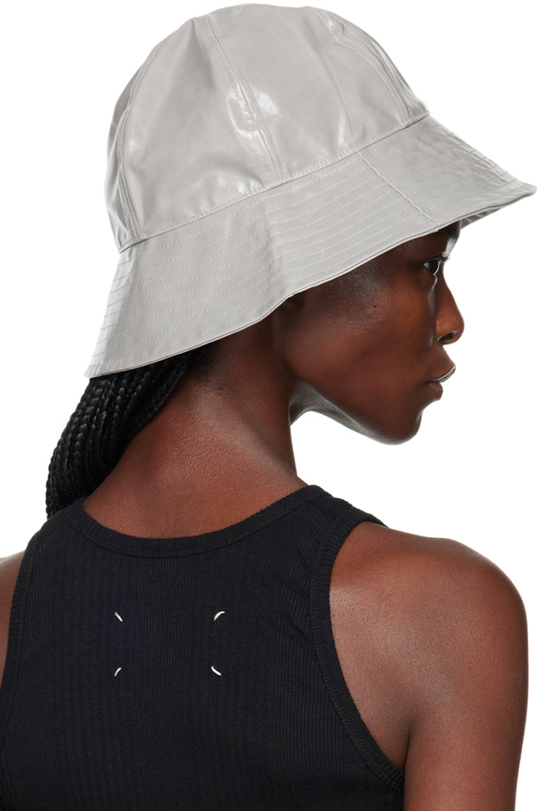 Song for the Mute: SSENSE Exclusive Gray Bucket Hat | SSENSE display picture 3