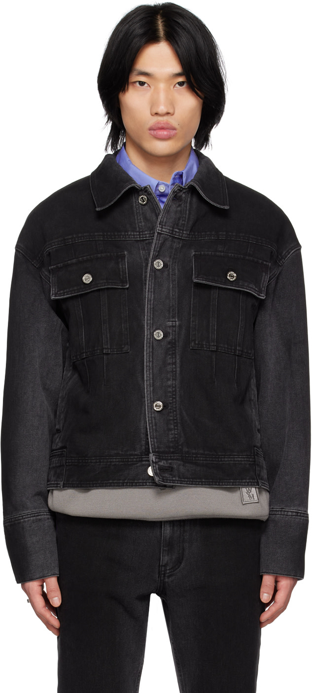 WOOYOUNGMI - Gray Washed Denim Jacket