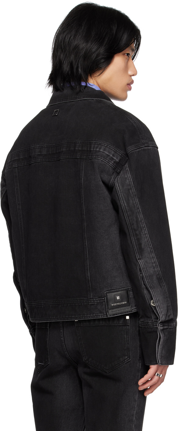 WOOYOUNGMI - Gray Washed Denim Jacket