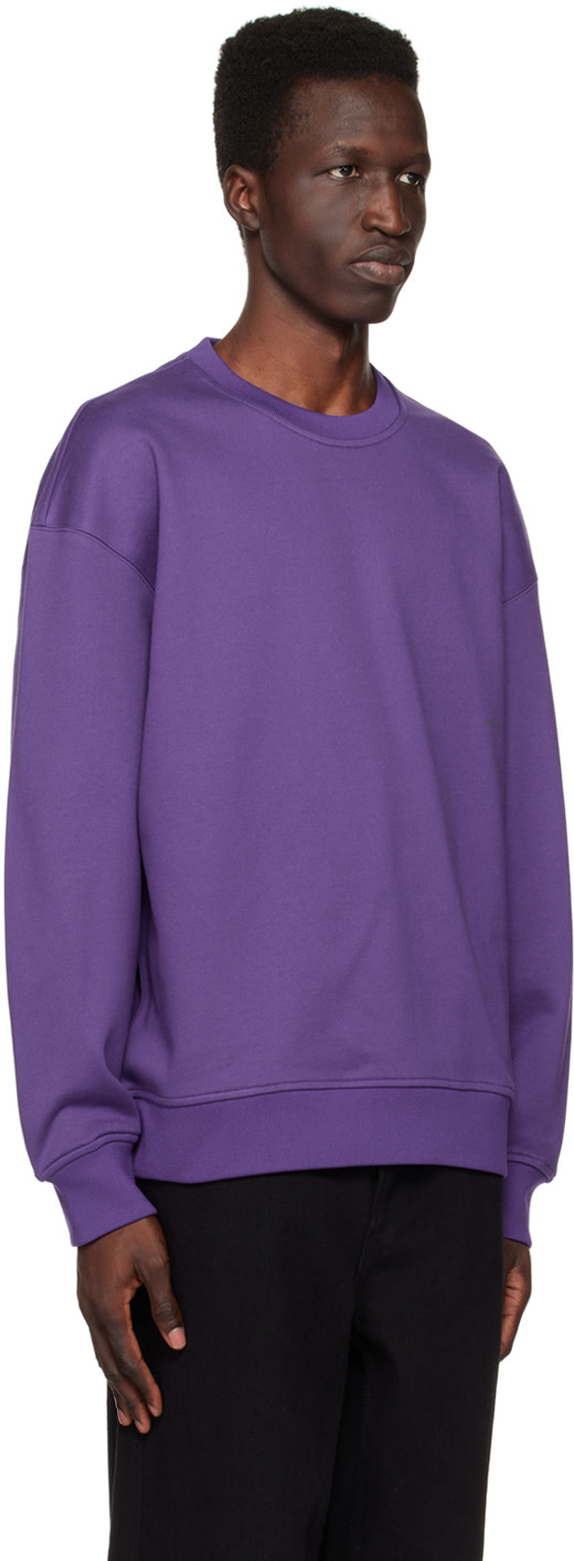 WOOYOUNGMI - Pull molletonné mauve à col ras du cou