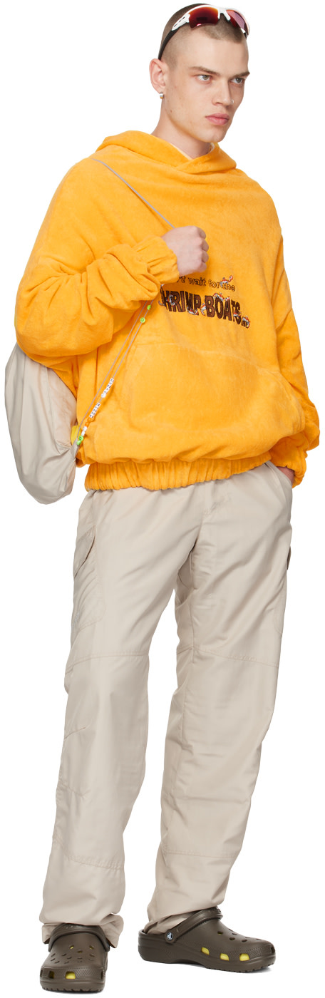 Robyn Lynch - Pull à capuche réversible jaune