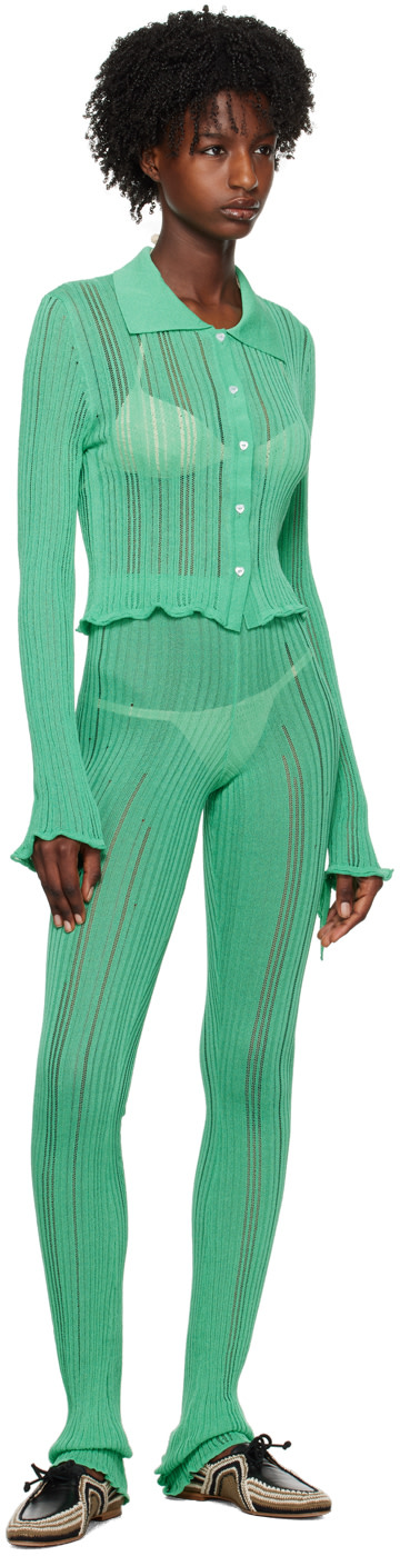 Marco Rambaldi - Pantalon vert à échelles