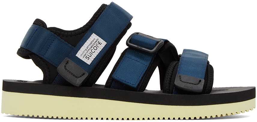 Suicoke: ネイビー＆ブラック Kisee-V サンダル | SSENSE 日本