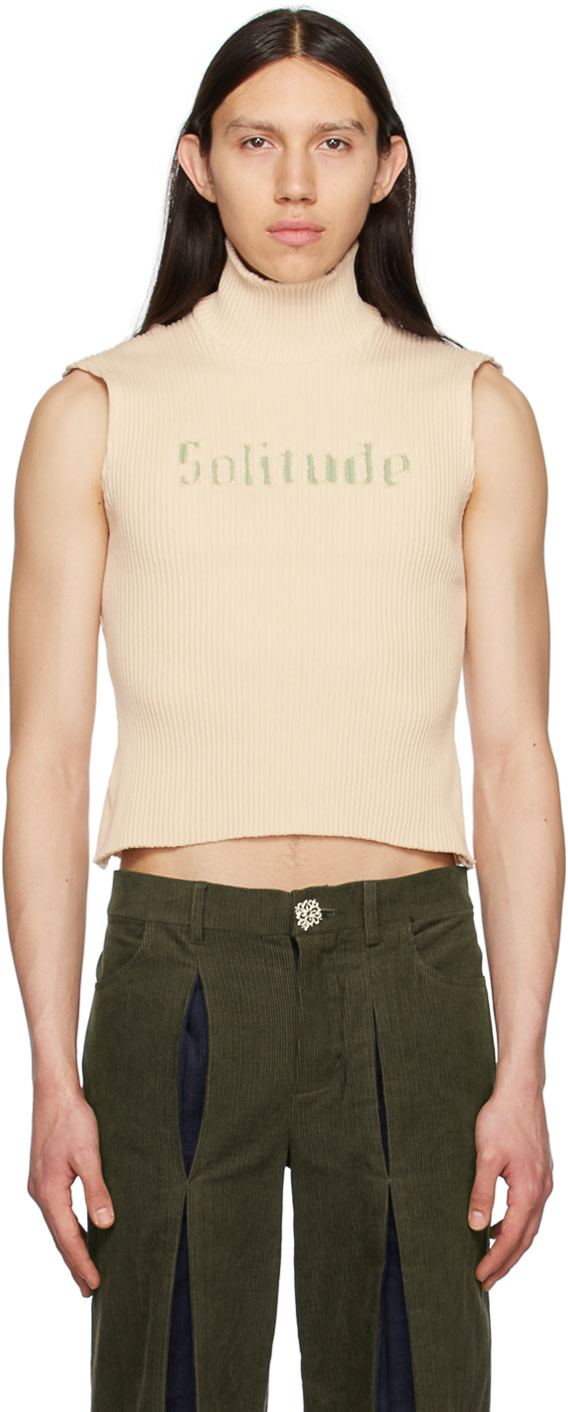 Solitude Studios - Débardeur beige exclusif à SSENSE
