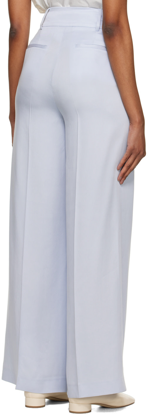 Elleme - Pantalon bleu à plis