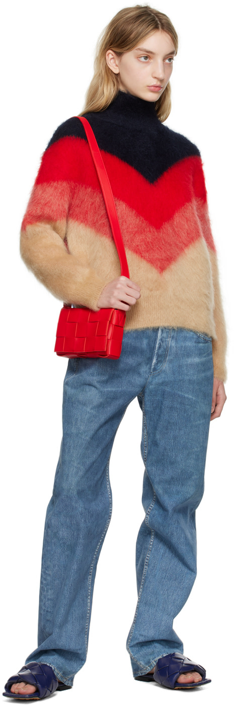 Bottega Veneta: Red Small Cassette Bag | SSENSE