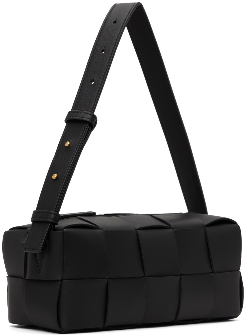 BOTTEGA VENETA ハンドバッグ ブラック Bottega Veneta: ブラック Brick Cassette バッグ | SSENSE 日本