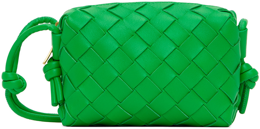 Bottega Veneta - Micro sac vert à ornements Loop