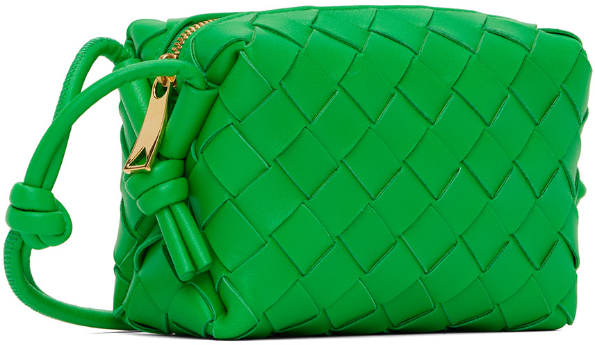 Bottega Veneta - Micro sac vert à ornements Loop