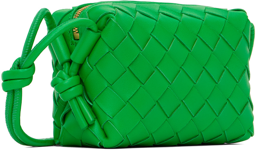 Bottega Veneta - Micro sac vert à ornements Loop