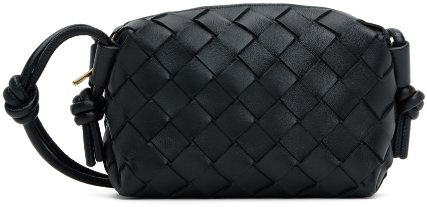Bottega Veneta: ブラック Candy Loop カメラバッグ | SSENSE 日本