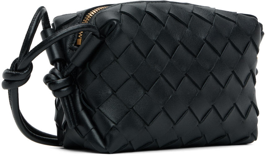 Bottega Veneta: ブラック Candy Loop カメラバッグ | SSENSE 日本