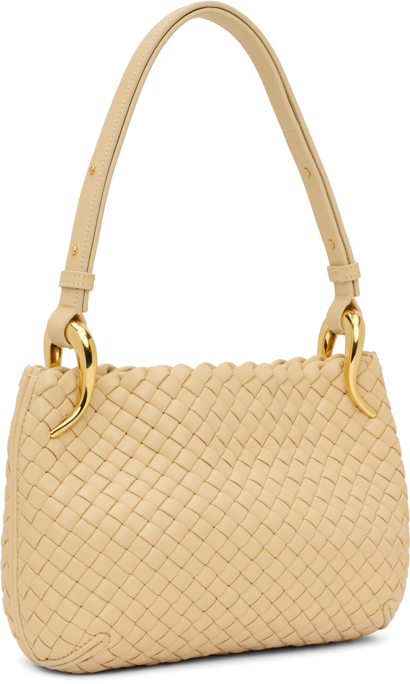 Bottega Veneta: Beige Small Clicker Bag | SSENSE