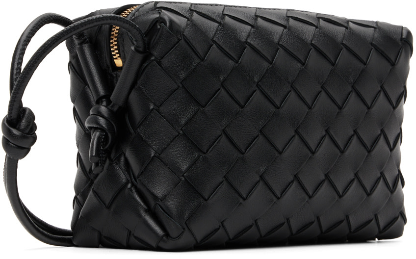 Bottega Veneta: Black Mini Loop Camera Bag | SSENSE