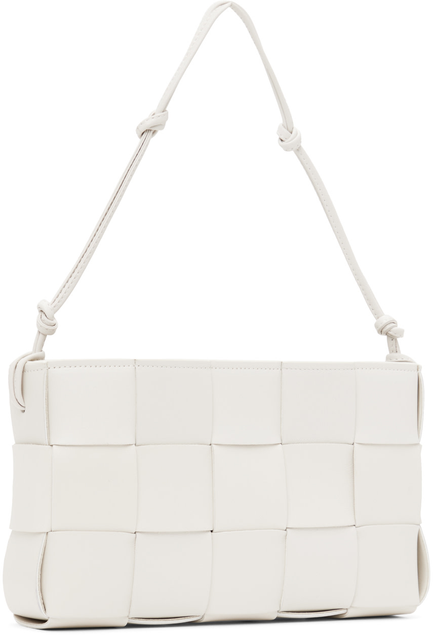 Bottega Veneta: White Cassette Pouch Bag | SSENSE